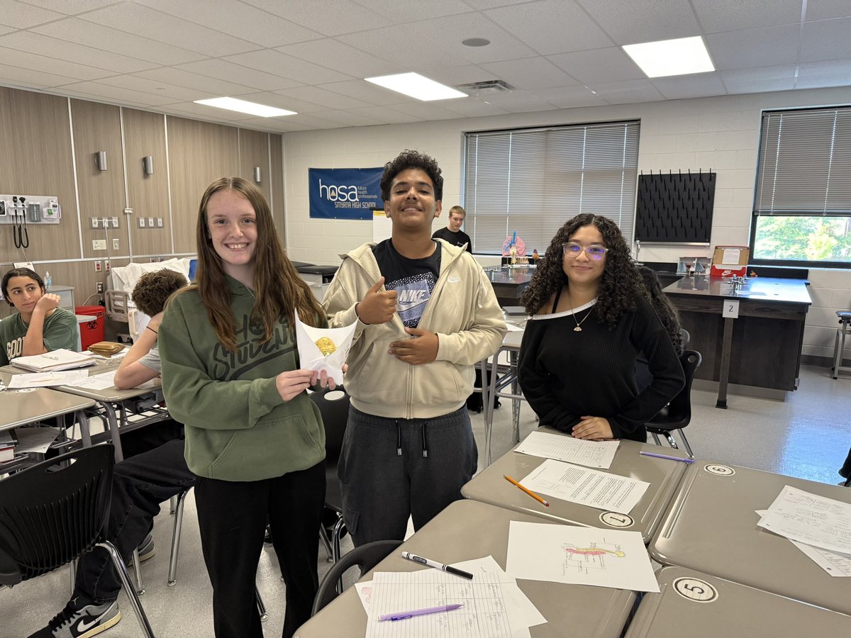 Have you ever performed surgery on a potato?! Mrs. Arms Health Science students have! This week her students practiced directional terms with this fun activity! Mrs. Arms is always finding interactive ways to teach her students. #OnlyOneSHS #SmyrnaSpotlight