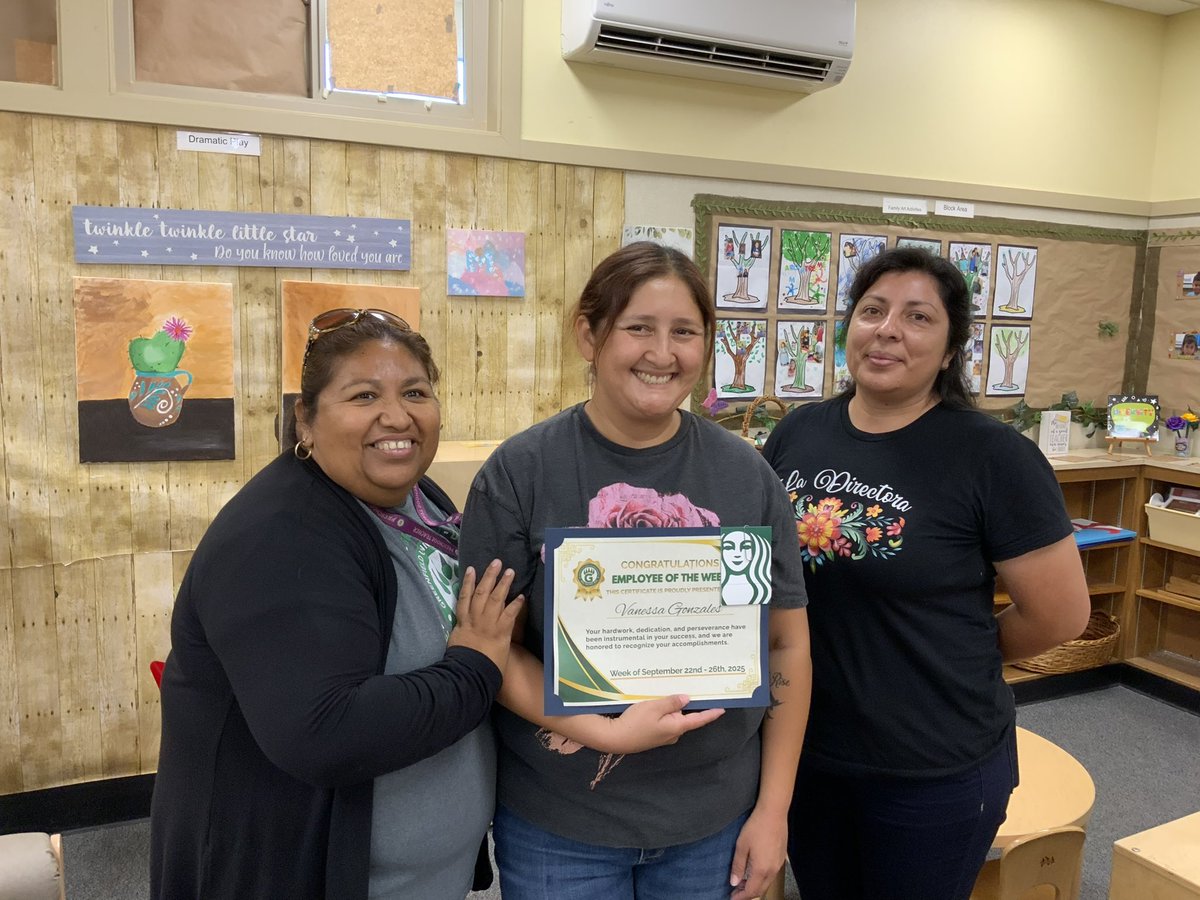 Jacky-GUSD District ECE Coach. (@jackyvale18) on Twitter photo Preschool Employee of the Week! 
Join us in celebrating  for her kindness, creativity, and dedication to our little learners!  Thank you for making our preschool a brighter place every day! Preschool Employee of the Week! 
Join us in celebrating  for her kindness, creativity, and dedication to our little learners!  Thank you for making our preschool a brighter place every day!
