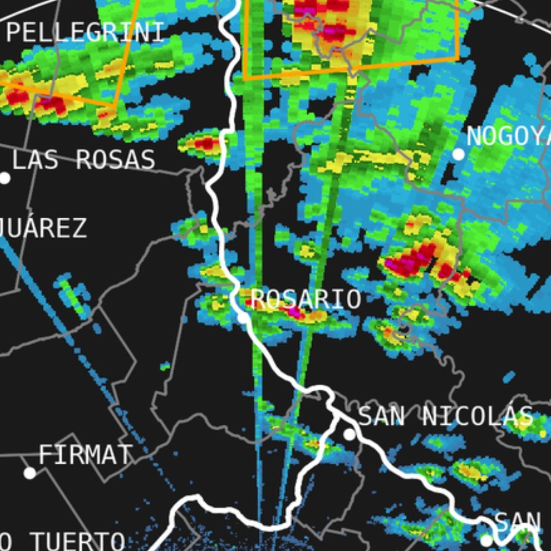 Primeros pulsos fríos activan algunos chaparrones en cortos periodos sectorizados. 
Sigue vigente el alerta desde noche/madrugada y durante sábado por ⛈️. Actualizaremos.