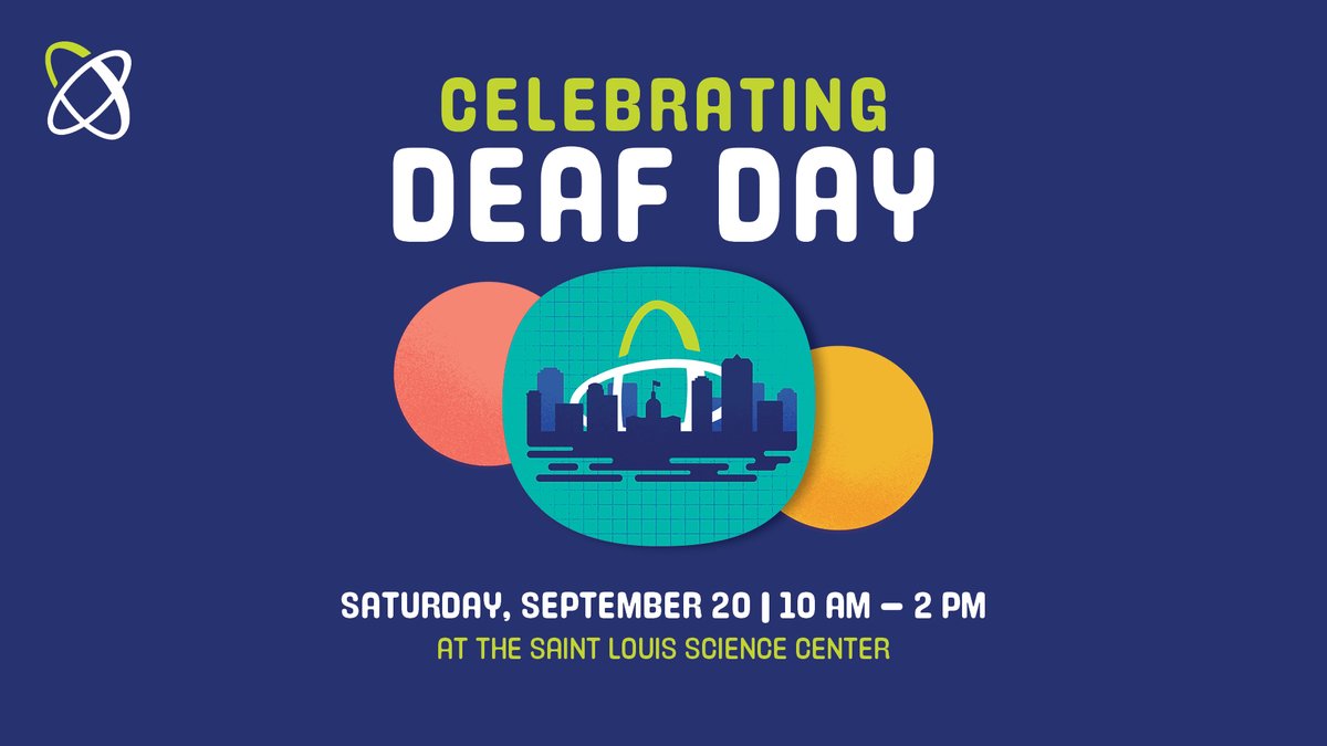 Saint Louis Science Center (@stlsciencectr) on Twitter photo Tomorrow is Deaf Day at the Science Center! 🎉 Experience #STEM your way with ASL-interpreted shows, demos, and special presentations. All free and open to everyone.
📅 Sept 20 | 10 AM–2 PM
Learn more: slsc.org/event/deaf-day… Tomorrow is Deaf Day at the Science Center! 🎉 Experience #STEM your way with ASL-interpreted shows, demos, and special presentations. All free and open to everyone.
📅 Sept 20 | 10 AM–2 PM
Learn more: slsc.org/event/deaf-day…