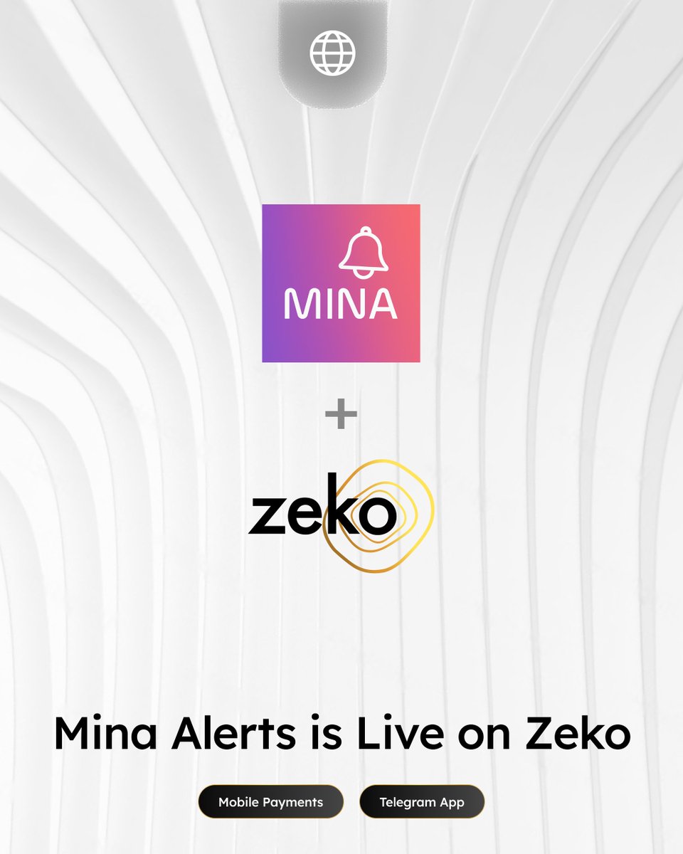 Zeko Labs (@zekolabs) on Twitter photo Mina Alerts by <a href="/NaamahDaemon/">naamah daemon (httpz)</a> is live on Zeko Testnet
Send or request a transaction from anyone using the Mina Alerts Telegram Bot. Enter 'zeko_testnet' as the network_id in your send command. π
t.me/mina_monitor_b⦠Mina Alerts by <a href="/NaamahDaemon/">naamah daemon (httpz)</a> is live on Zeko Testnet
Send or request a transaction from anyone using the Mina Alerts Telegram Bot. Enter 'zeko_testnet' as the network_id in your send command. π
t.me/mina_monitor_bβ¦