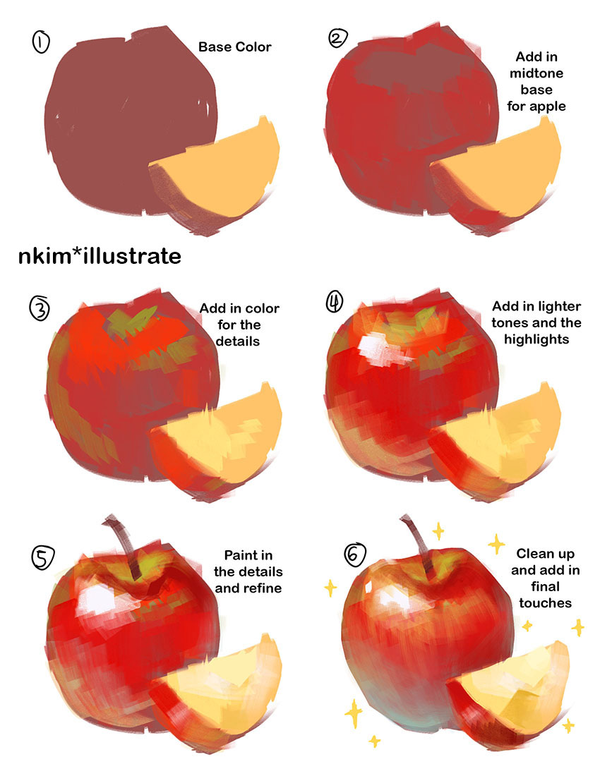 Painting Apple Tutorial! 🍎