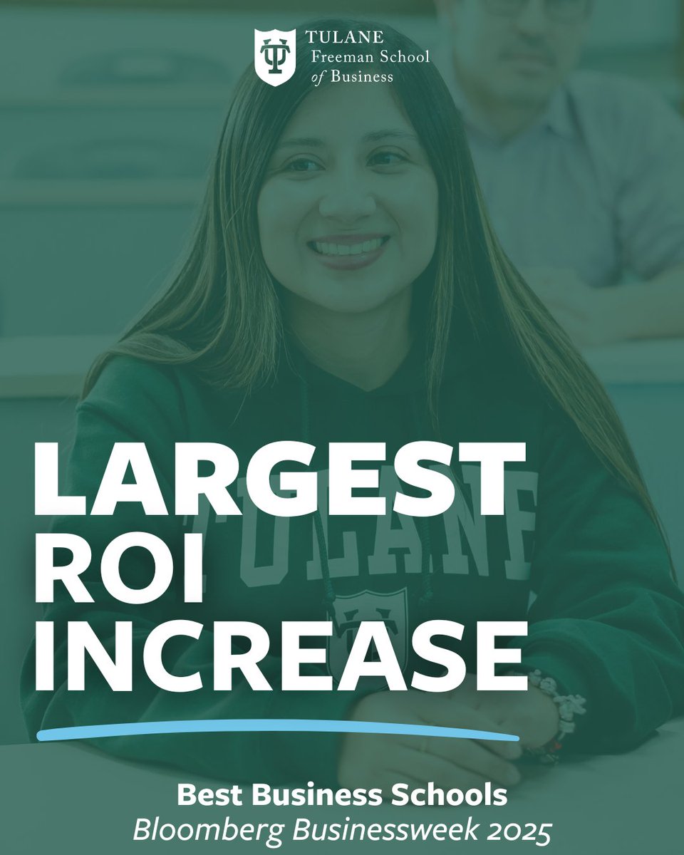 🚀 Freeman leads nation with HIGHEST ROI increase in Bloomberg's 2025 survey! Read more about how Freeman is transforming business education and delivering exceptional value: bit.ly/4gxTH2G