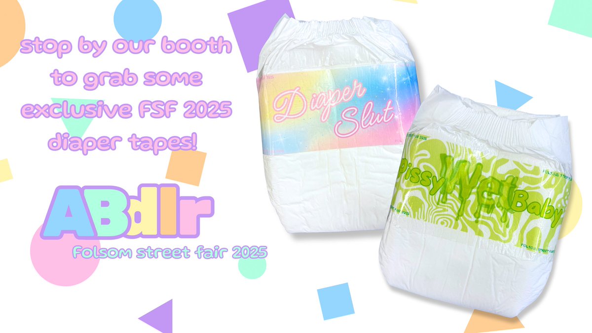 Are you attending <a href="/FolsomStEvents/">Folsom Street</a> next weekend? Make sure to look for the ABdlr tent! We’ll be out in our baby best to bring you diapers and other abdl accessories… and who knows, we might even change a diaper or two 😉 come visit us!!! #abdl #abdlevents #diaper #abdlstore #kink
