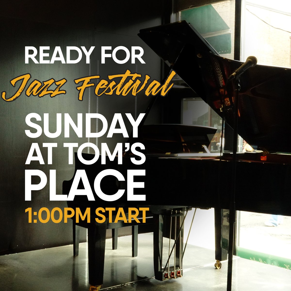 🎹🌟 GRAND FINALE SUNDAY! 🌟🎹 The <a href="/kensingtonjazz/">Kensington Market Jazz Festival</a> last spectacular day! Starting at 1 PM at Tom's Place, 4 more incredible pianists each hour: 🎵 Jim Clayton 🎵 Nancy Walker 🎵 Hilario Duran 🎵 Thompson Egbo Egbo ::: Join us! 🎶✨ Piano amongst the suits. Where else?  #tomsplace