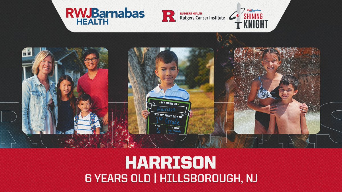 Tonight, we salute 5-year-old Harrison as the <a href="/RWJBarnabas/">RWJBarnabas</a> Health Shining Knight the Game, which recognizes patients’ bravery as they fight adversity while raising awareness.
