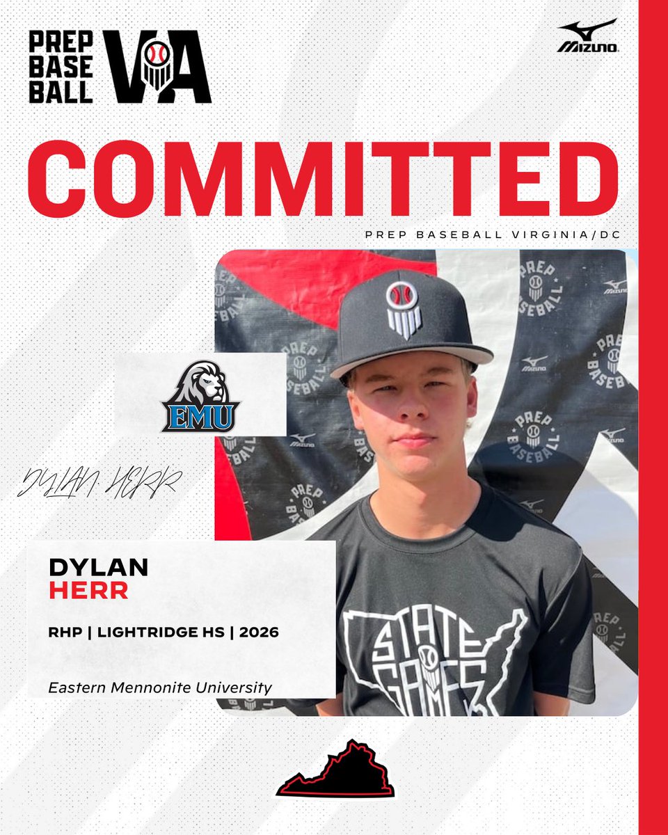 PrepBaseballVA's tweet photo. 🚨 Commitment Alert 🚨

'26 Dylan Herr (Lightridge) announces his commitment to Eastern Mennonite University. Herr was a standout at the  #VAUSG25 event.

See his full profile ➡️ https://t.co/vZDwHwpfxh

#BeSeen https://t.co/rfN48lKxiu