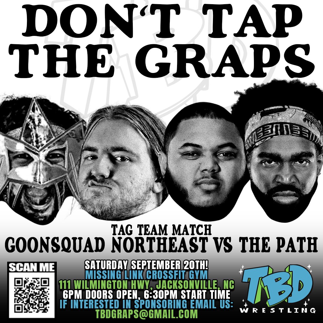 TBD Wrestling (@tbdgraps) on Twitter photo π¨ MATCH ANNOUNCEMENT! π¨
At DON'T TAP THE GRAPS, live TOMORROW, we'll see a new tag team join the division, while another looks to get back to dominating.
The Path has been consistently one of the most dominant groups at TBD Wrestling. However, at The Prelude to System Of A π¨ MATCH ANNOUNCEMENT! π¨
At DON'T TAP THE GRAPS, live TOMORROW, we'll see a new tag team join the division, while another looks to get back to dominating.
The Path has been consistently one of the most dominant groups at TBD Wrestling. However, at The Prelude to System Of A