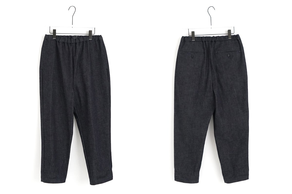 すっきりとしたテーパードシルエットのイージーパンツ 
Mochi.  <a href="/mochi_20181106/">Mochi</a> 
denim tapered easy pants
デニムテーパードパンツ

store.palm-jpn.com/c/Mochi/255-Mo…