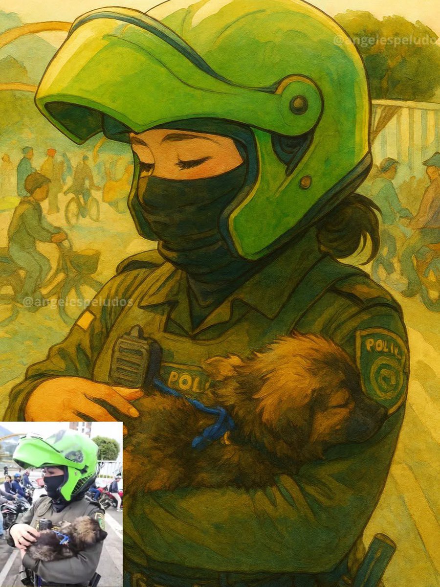 nacional_memes's tweet image. Héroe de Oliva💚 Está hermosa patrullera Rescató unos perritos de manos de los 
ve. ne.z.  en la cuidad de Pasto, 
Y Adopto a uno de ellos ❤️🥹 🐾
Por más Policías así, 🙏🏻ayudame a compartir para que ella mire este bonito homenaje. 🐶