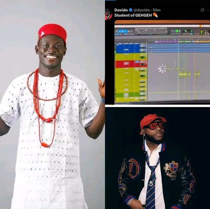 Tundeheadnort's tweet photo. E Don Happen!!! E Don Burst!!!💨

Davido has OFFICIALLY DECLARED that he is a student of Gehgeh university and he is willing to sponsor 100 young men in the school. 

If Davido wey get money and wife join Gehgeh university who be you ? https://t.co/u0bIRwhN4z