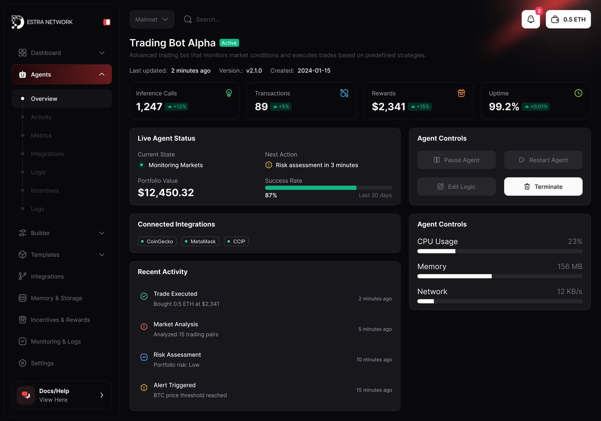 DestraNetwork's tweet image. 𝐃𝐞𝐬𝐭𝐫𝐚 𝐍𝐏𝐂 𝟐.𝟎 | $DSYNC 𝐑𝐞𝐝𝐞𝐟𝐢𝐧𝐢𝐧𝐠 𝐇𝐨𝐰 𝐘𝐨𝐮 𝐁𝐮𝐢𝐥𝐝 𝐚𝐧𝐝 𝐂𝐨𝐧𝐭𝐫𝐨𝐥 𝐀𝐈 𝐀𝐠𝐞𝐧𝐭𝐬

Today, we’re sharing the first look at the new UI/UX mockups — your window into the future of AI agent creation.

We are rebuilding the NPC framework from the…