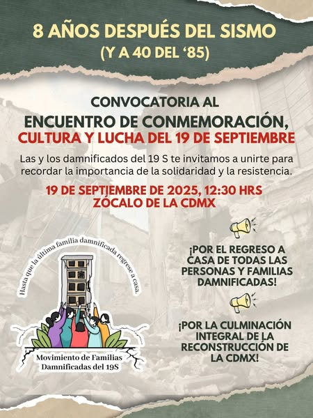 naxhelli's tweet photo. 🏚️Hoy también se cumplen 8 años del #19S, y las familias damnificadas que no han regresado a casa convocaron a un encuentro hoy en el Zócalo.

📈Aquí algunos de los datos compartidos ahí por el Secretario de Vivienda @IntiMunoz sobre los pendientes de la reconstrucción 

Abro 🧵 https://t.co/Pjbhe1vqBv