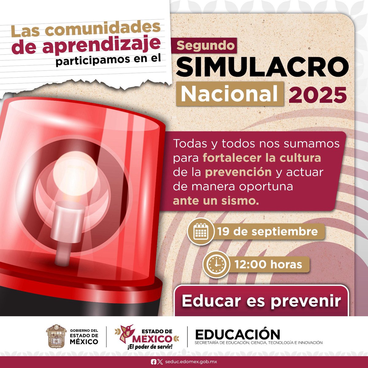 krisalidaV's tweet photo. En Epo 182, realizamos simulacros ante sismos. Recuerda que la cultura de prevención puede salvar vidas
 @Edomex
@SeducEdoMex
@pciviledomex
@C5Edomex
@SEMSedomex
@DGEMSedomex
@dbg_epoem https://t.co/cBRQJ8onVf