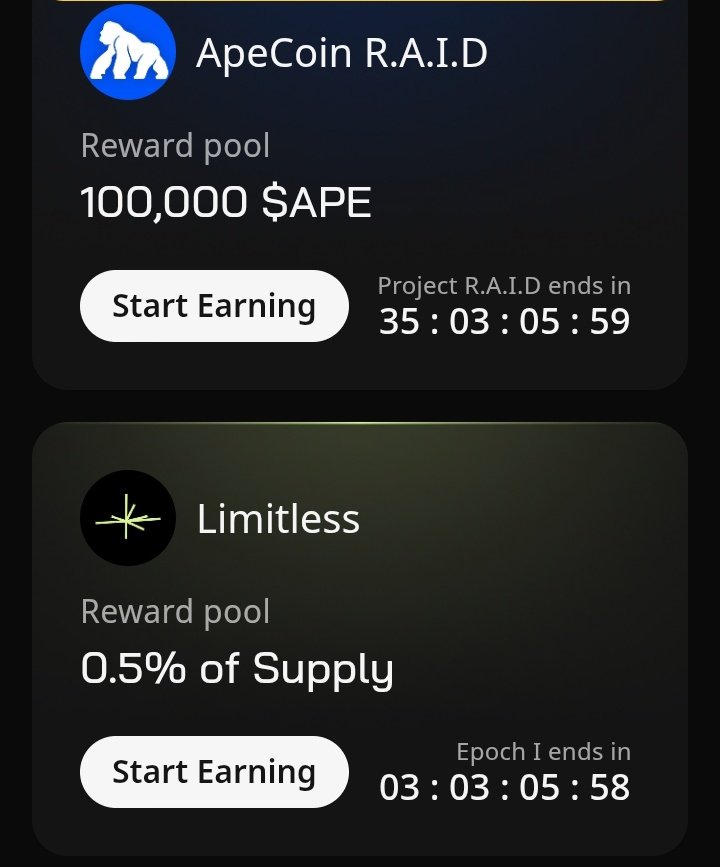 13Just_13's tweet photo. Jump on the trend. Use the guide below to get started on @wallchain_xyz if you are yet to join. From picture below, you can see @trylimitless is ending in 3 days while Apecoin is ending in 35 days. Don't snooze, 

✅Link: https://t.co/j8j6zYErRW
✅Connect social accounts n Wallet https://t.co/aDCM00bthn