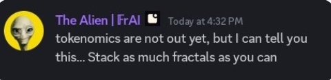 13Just_13's tweet photo. You may your 50K Fractals is enough till you see those with 200k Fractals. No amount of Fractals is enough, just keep stacking as much as possible.

You can earn Fractals by interacting on @FractionAI_xyz's discord channel and playing the games on their website. https://t.co/F0Rh4OZ4HU