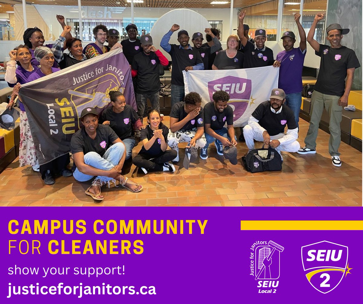 ❕<a href="/uwinnipeg/">UWinnipeg</a> relies on janitors to keep its campus clean, safe, and healthy for all. It’s time to show up for them! 

Sign our petition to show UW that we are #StrongerTogether on campus when we stand for fair wages. 🧹🔋

🔗: justiceforjanitors.ca