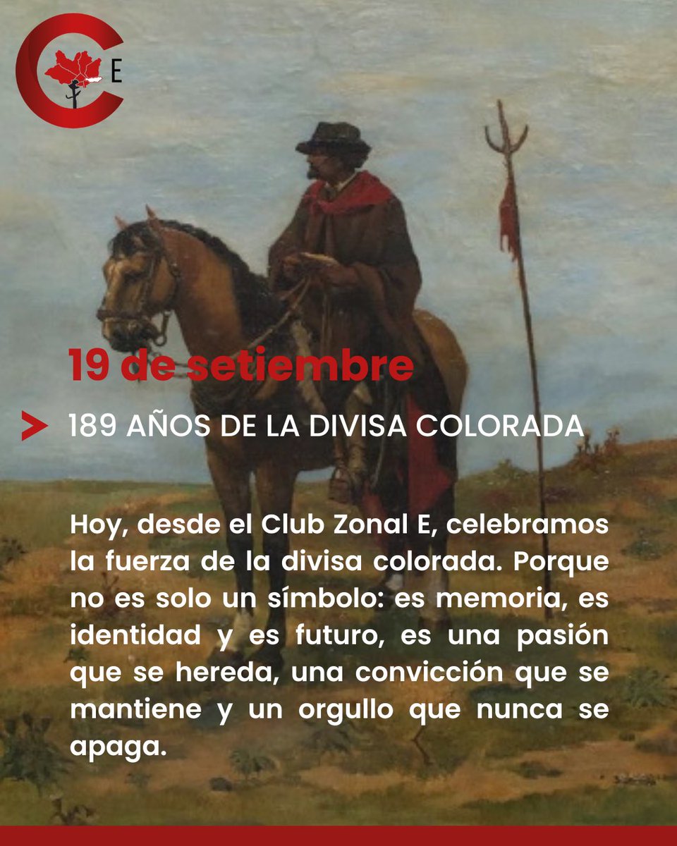 🚩189 años de la divisa colorada: memoria, identidad y futuro. Una pasión que se hereda, una convicción que se mantiene y un orgullo que nunca se apaga.