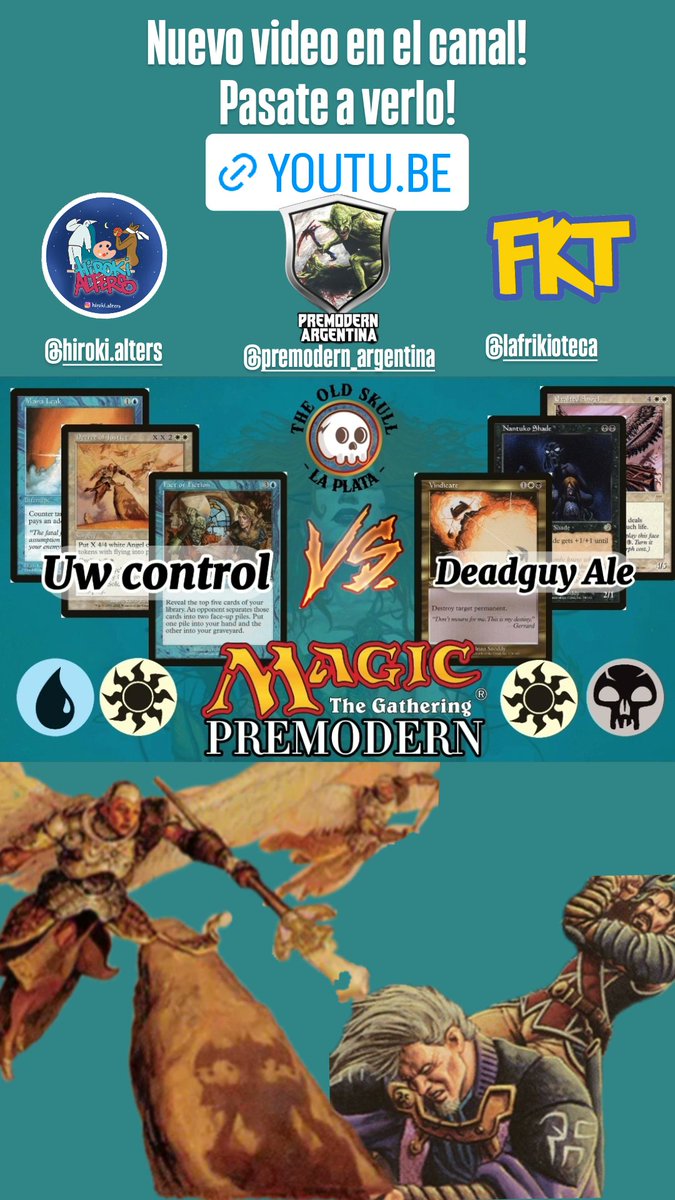 #theoldskulllp 💀🇦🇷 Mtg Premodern Paper Gameplay Nuevo video en el canal! PASATE! 
youtu.be/gSQyRK3_Itg?si…