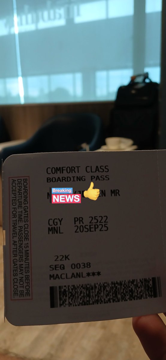 Thank you PAL thru Mabuhay Miles for the business class upgrade..
Back to base muna..