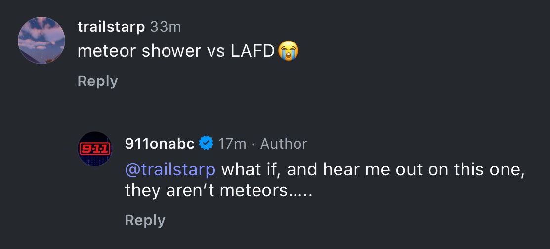 ravibuckleydiaz's tweet photo. WHAT DO THEY MEAN THEY AREN’T METEORS??? https://t.co/5rlDftaFns