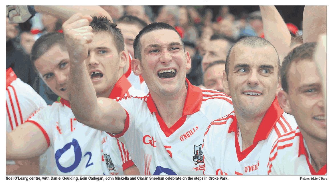 HurlingHistory's tweet photo. All-Ireland champions 2010…hard to believe it’s been 15 years since that wonderful day at @CrokePark…#uptherebels #corkfootballhistory https://t.co/avVcpT1Hrv