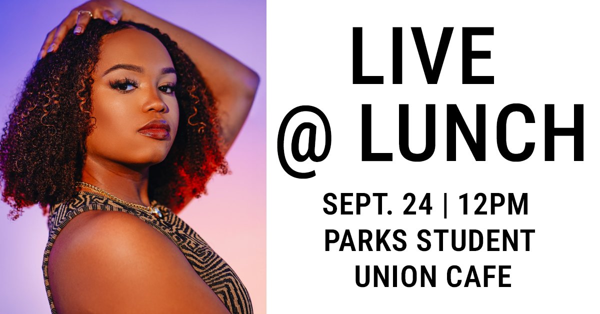 EverettCC's tweet image. 🎶 Kick off Fall Quarter at EvCC’s LIVE @ LUNCH! 🎶
📅 Wed, Sept 24 | 12–2:30pm
📍 Parks Student Union Cafeteria

Feat. R&amp;amp;B artist Zhanea June, Mach X Band, + DJ Rise 🎤🎸
Light refreshments + good vibes. Everyone’s welcome!
More info: bit.ly/420kj6i

#EvCC #LiveAtLunch