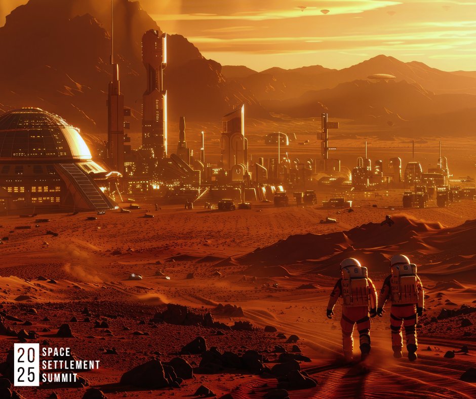 nss's tweet image. Join an inspiring lineup of visionaries, engineers, and scientists at this year&apos;s #Space Settlement Summit! 

We&apos;ll dive deep into the real-world technologies and policies that drive sustainable living on #Mars &amp;amp; beyond. #spacesettlement #spacesummit