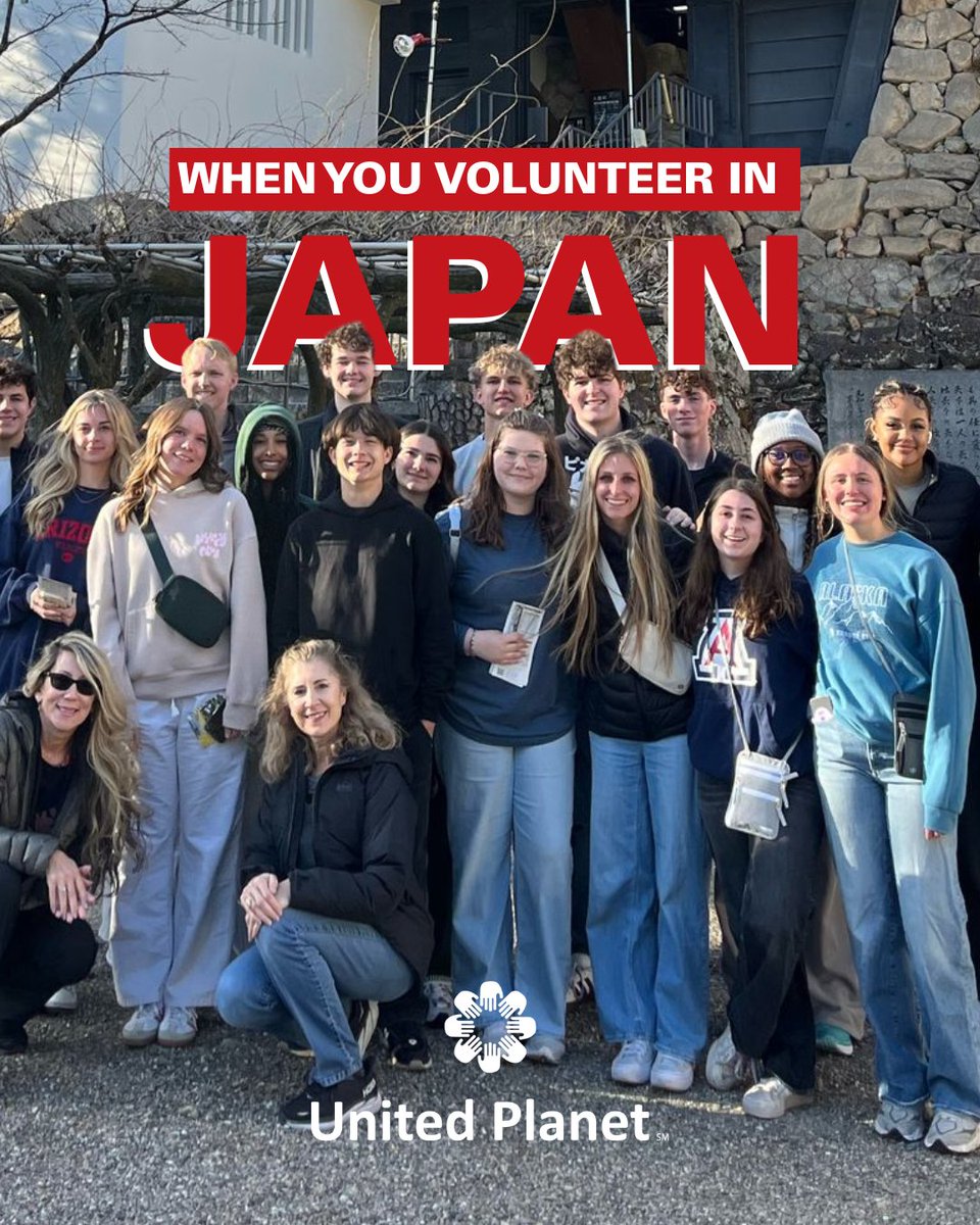 UnitedPlanet's tweet image. Volunteering in Japan is a story you’ll carry for life. 🇯🇵

#VolunteeringInJapan #JapanVolunteer #CulturalExchange #VolunteerAbroad
#whenyouvolunteerin #volunteerinjapan