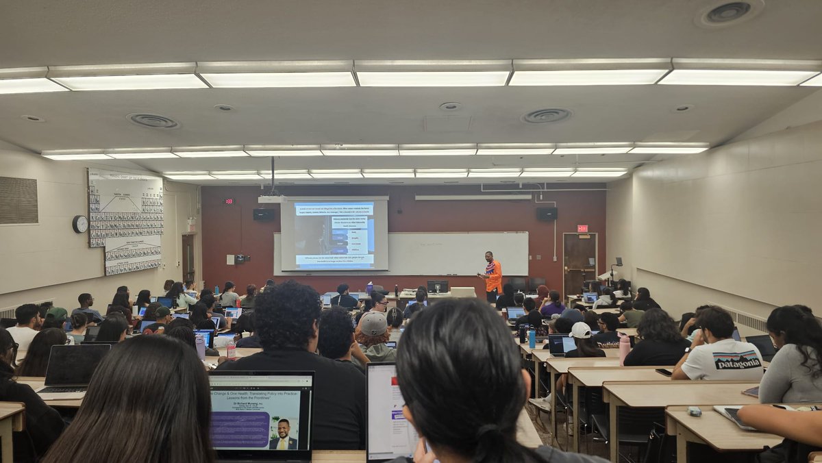 I had the honor of delivering my first lecture as Adjunct Research Professor at Western University, Ontario, to a full house of 300+ students.

The theme: Climate Change, Global Health &amp; One Health:  lessons from the frontlines.

I began with a memory.

As a teenager in Cameroon,