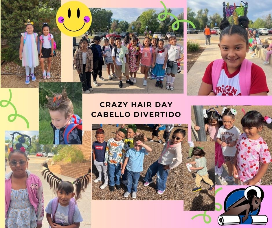 This week we earned a fun reward and celebrated with Crazy Hair! Great Job Rocky Rams!! #StVrainAdvantage #levelup #StVrainStorm #crazyhairday #SkylineCommunityStrong  ¡Esta semana celebramos  recompensa divertida con un Peinado Divertido! ¡Excelente trabajo, Rocky Rams!