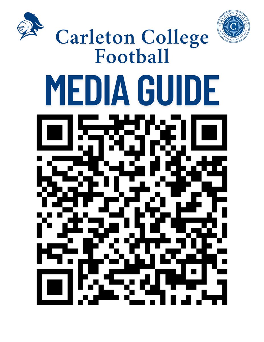 CarletonFB's tweet image. Our 2025 Football Media Guide is live! Check out player bios, stats, schedule information and more. 

Thank you to our play by play commentator Jackson Corcoran &apos;26 for putting this together. 

#KeepStackin