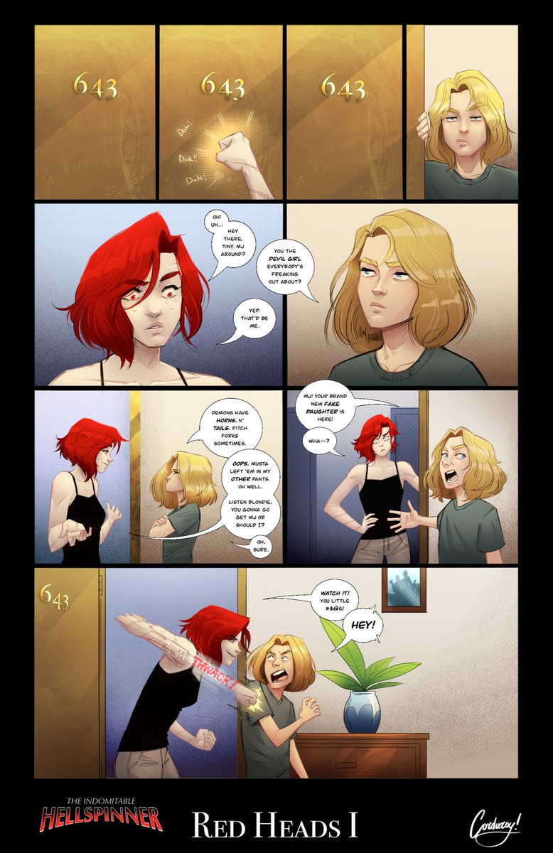 TheCardinalArts's tweet image. The Indomitable #Hellspinner: Red Heads I

This script ended up being 12 pages long so it’ll have weekly updates. Stay tuned!