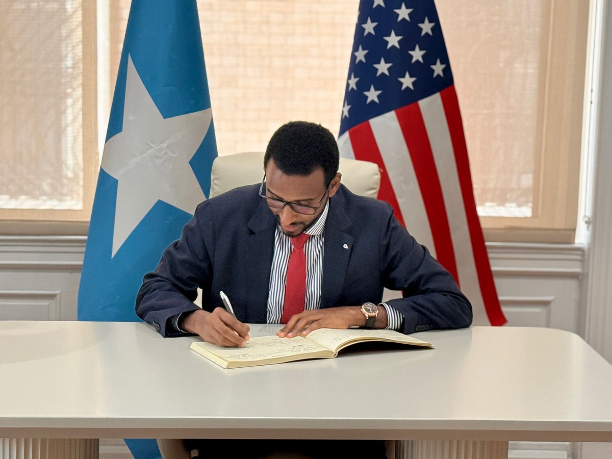I had the pleasure of visiting the <a href="/SomaliainUSA/">Embassy of Somalia in USA</a> in Washington, D.C., where I met with H.E Dahir Arab and his team. Grateful for their warm welcome and for the excellent work they continue to do in representing and advocating Somalia’s Interest.