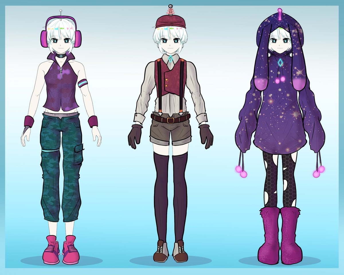 Hii uwu so here's my little entry for <a href="/lyro_vt/">Lyro ✨🔧 @ MEX Berlin</a> contest >w<💕 I couldn't resist to make one for each theme 🫣 it was so fun to make :3💗💖💗
#lyrofashion2025