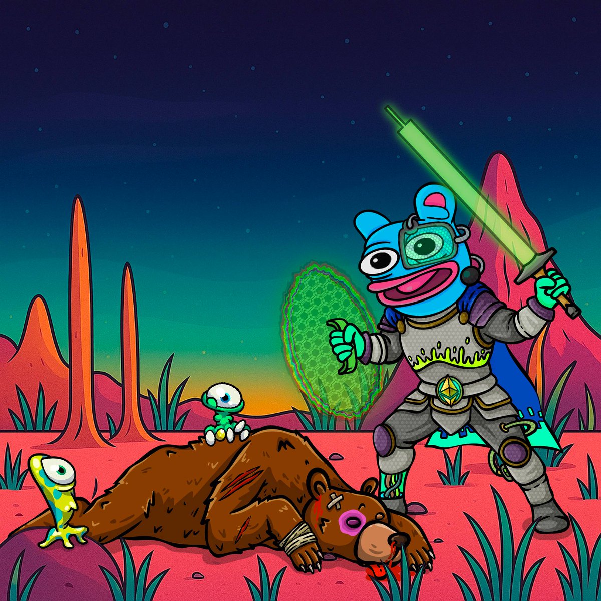 LayerBrett's tweet image. $LBRETT will defeat the bears