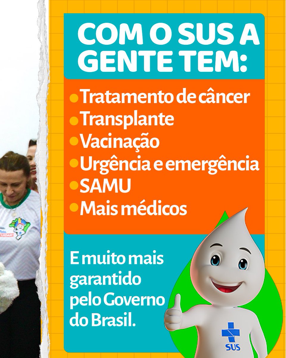 randolfeap's tweet photo. Viva o SUS, o maior sistema público, gratuito e universal de saúde do mundo! Orgulho de todos os brasileiros, o Sistema Único de Saúde completa hoje 35 anos de história e de serviço à nossa gente.

Tão forte que resiste às tentativas de enfraquecê-lo, tão digno que atende até quem o ataca, o SUS está presente em cada canto do Brasil, do Oiapoque, no meu Amapá, até o Chuí, no extremo sul.

Hoje é dia de celebrar o SUS e defender a saúde pública, gratuita e para todos! 😍👏🏼