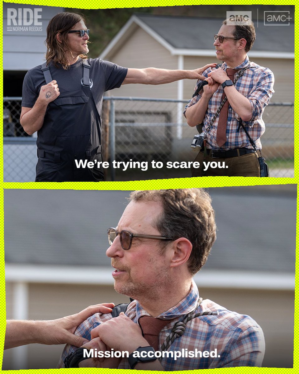 rideamc's tweet image. Norman is an expert at riding motorcycles, fighting walkers, and.. scaring people. 😱 #RideWithNorman