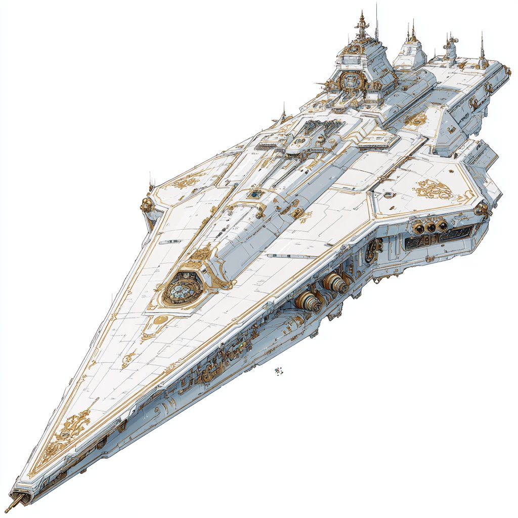 JohnSmith_EiS's tweet photo. An #AIart of a space battleship.  
#scifi #scifiart #spacecraft #spaceship #spaceopera #midjourneyart #midjourney #spacebattleship #spaceships https://t.co/d9GxO1xuoc