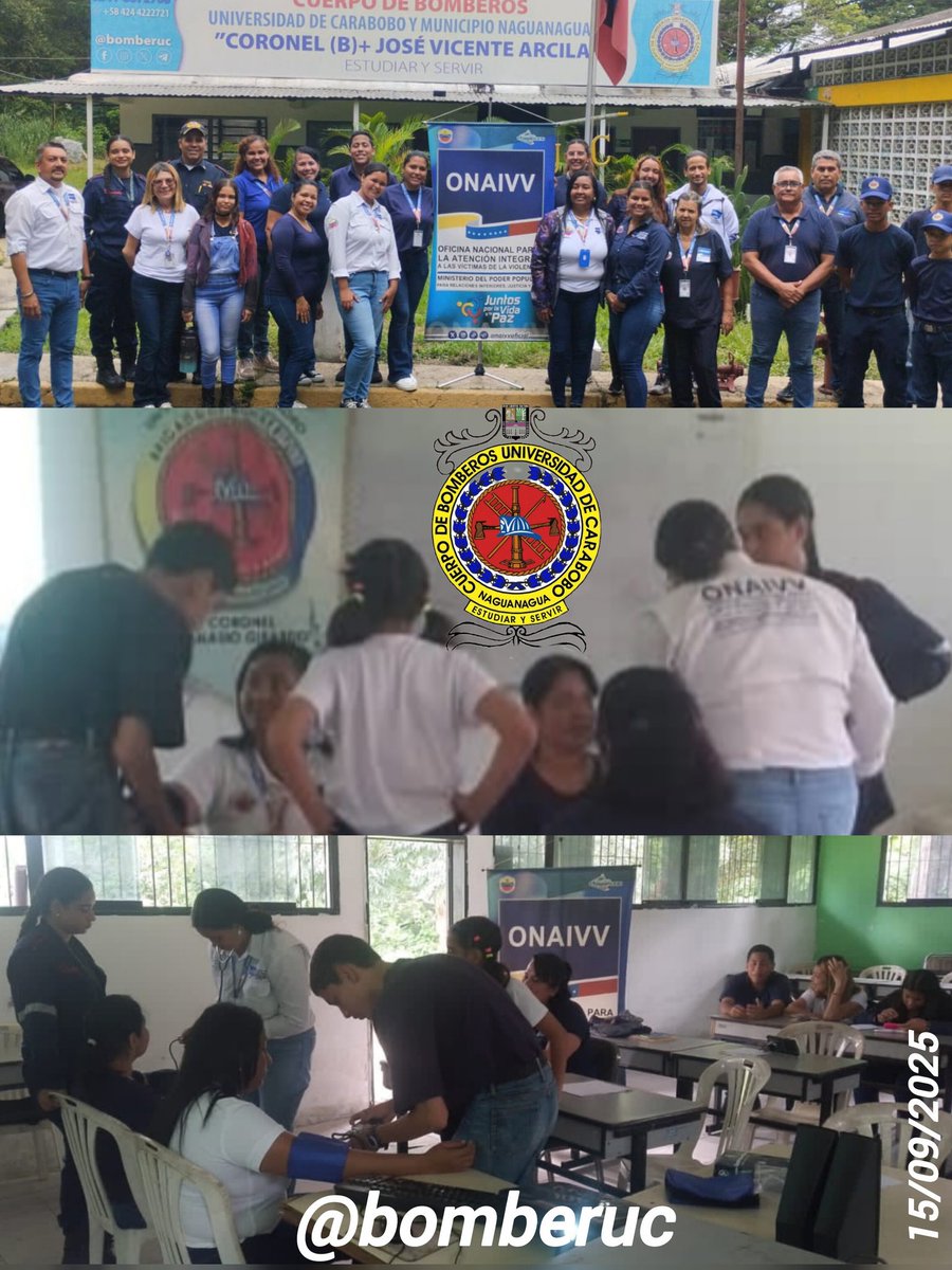 15/09/2025
Taller de Auxilios Médicos de Emergencia, dictado por el Cuerpo de Bomberos de la Universidad de Carabobo, dirigido a personal de Oficina Nacional de Atención Integral a las Víctimas de Violencia (ONAIVV)

<a href="/bomberuc/">Bomberos de la Universidad de Carabobo</a>
Disciplina, Estudio, Abnegación