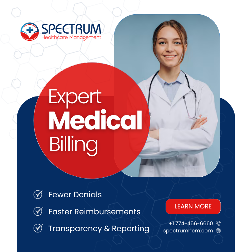 SpectrumSHCM's tweet photo. Say goodbye to billing headaches. With Spectrum Healthcare Management.

Let us handle the billing, so you can focus on patient care. 

Call us today: +1 774-456-6660
https://t.co/59USnDQh97

#MedicalBilling #HealthcareManagement #SpectrumHCM #RevenueCycle #HealthcareProfessionals https://t.co/SslsIUvTm4