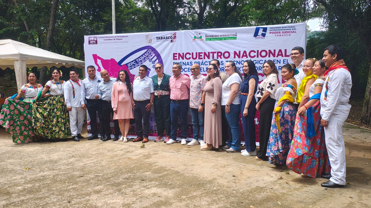 En las actividades del Encuentro Nacional sobre Buenas Prácticas Tecnológicas en el Proceso Electoral Extraordinario del Poder Judicial #IEPCTabasco.