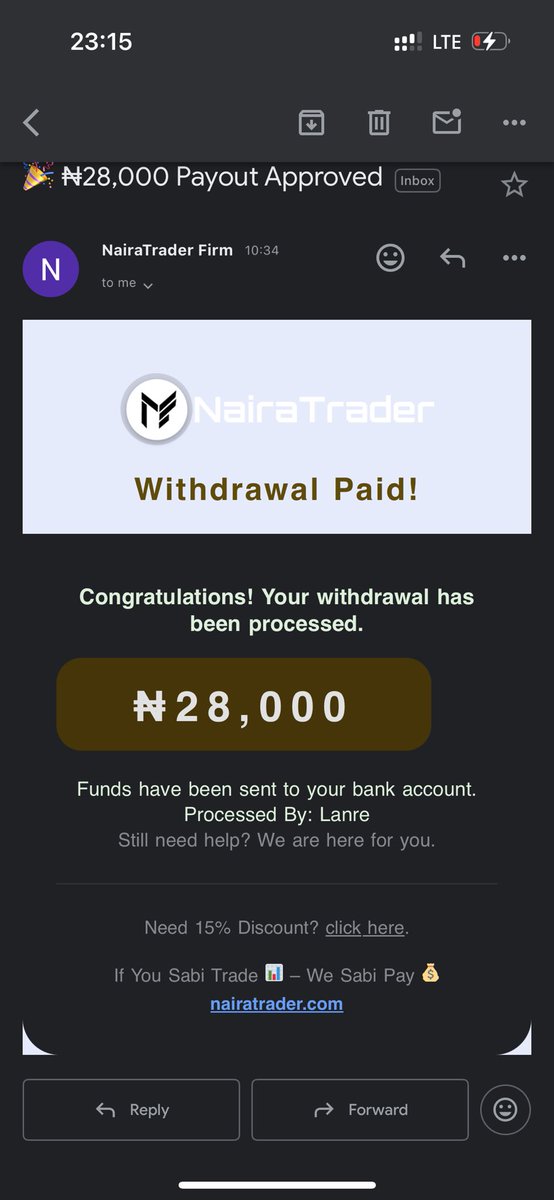 FavourFx01's tweet image. Bought my account on Sep 15  and  pass phase 1 the same day, pass phase 2 the following day and I verify my kyc everything got approved just because I didn’t breach any of their rules, and I request for payout yesterday evening… wake up this morning to credit alert, thanks 💐💐