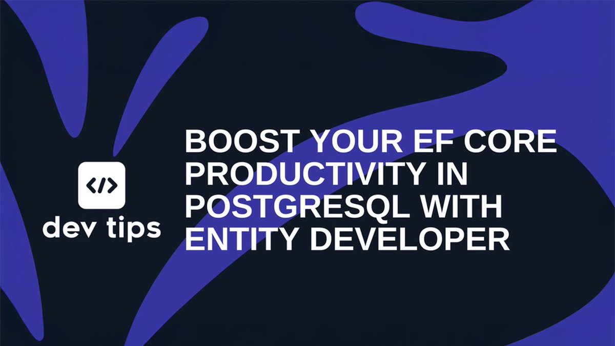 dotnet's tweet image. msft.it/6018sYrgM devs: want faster EF Core workflows in PostgreSQL?
Entity Developer = visual modeling + auto code gen.
No config files. No mapping headaches. Just clean, fast productivity.
#EFCore #PostgreSQL 🧠
🔗 msft.it/6019sYrg3