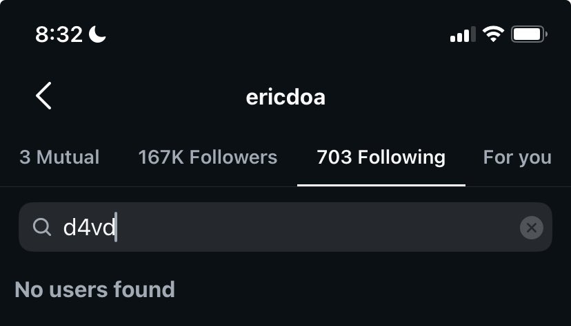 ericdoa has unfollowed #d4vd