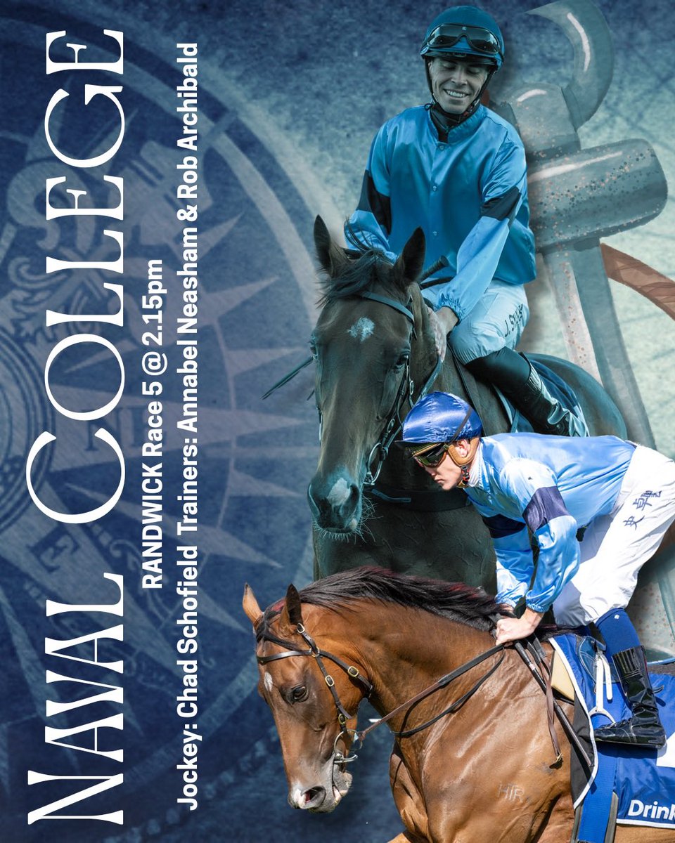 Naval College heads to Randwick today. 

Race 5 @ 2.15pm    
G3 Kingston Town Stakes over 2000m  

Jockey: Chad Schofield      
Trainer: @ANeashamRacing 

#highclereracingaustralia #racewithhighclere #navalcollege