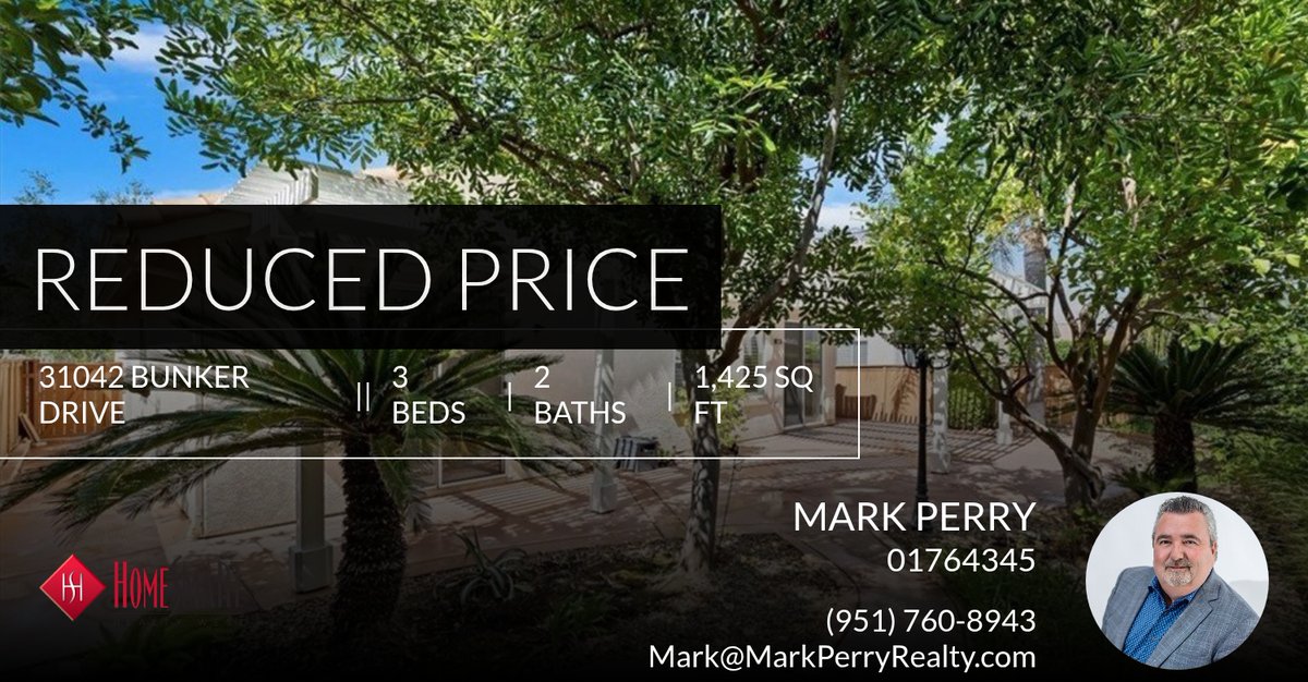 📍 Reduced Price 📍 This recently reduced home at 31042 Bunker Drive in Temecula won't last long, so, don't wait to set up a showing! Reach out here or at (951) 760-8943 for more information!

A Helping Hand Dedicated to the Develo... homeforsale.at/31042_BUNKER_D…