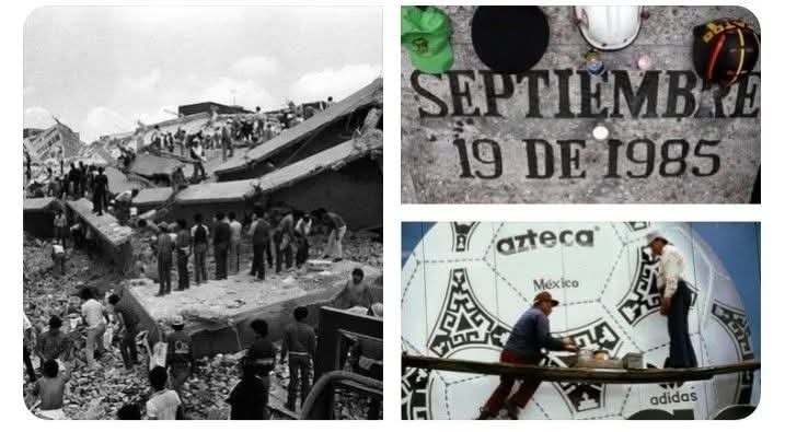 Hace 40 años #México sufría un #Terremoto  de  8.1. Se dio a ocho meses del Mundial. El país hizo lo imposible para que se jugara
⚽🌎🇲🇽 #UnaVueltaPorElPasado