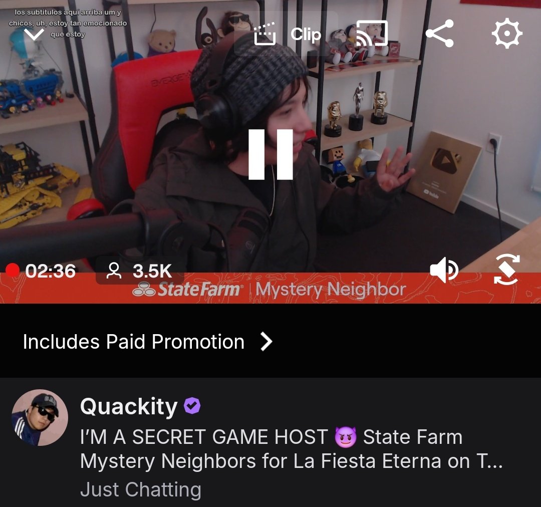 QUACKITY CON UN SPONSOR CARAJO
