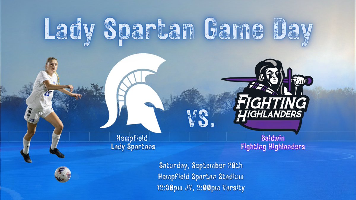 The Lady Spartans take on the Baldwin Fighting Highlanders today at Spartan Stadium!

Come on out and cheer on the team!

Let’s go Hempfield!